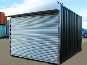 CONTAINERS WITH ROLLER SHUTTERS