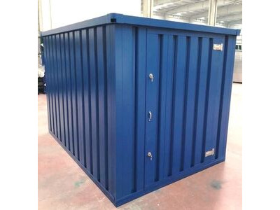 Flat Pack Shipping Containers 2m self assembly blue