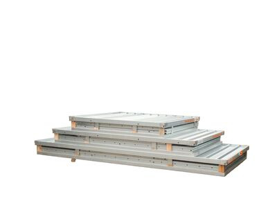 Flat Pack Shipping Containers 3m self assembly galvanised click to zoom image