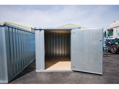 Flat Pack Shipping Containers 3m self assembly galvanised click to zoom image