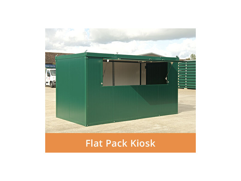 Flat Pack Shipping Containers 4m ExpandaKiosk click to zoom image