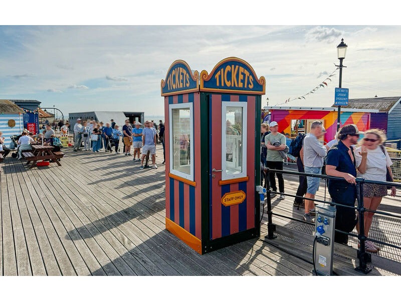 Flat Pack Shipping Containers Anti-vandal ticket booth click to zoom image
