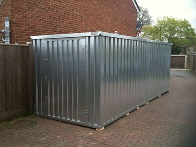 Flat Pack Shipping Containers 4m self assembly galvanised