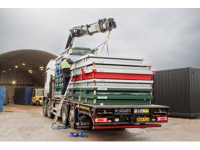 Flat Pack Shipping Containers 2m self assembly galvanised click to zoom image