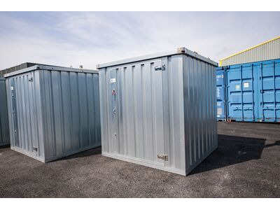 Flat Pack Shipping Containers 2m self assembly galvanised click to zoom image