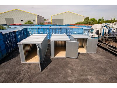 Flat Pack Shipping Containers 2m self assembly galvanised click to zoom image