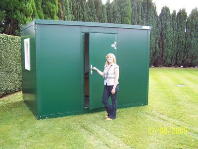 STEEL GARDEN OFFICE 2.3m x 2.3m