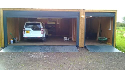 CONTAINER CONVERSIONS Cladded garage unit 24ft x 20ft CS37850 :: £29260 ...