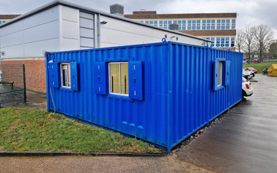 Joined up shipping containers