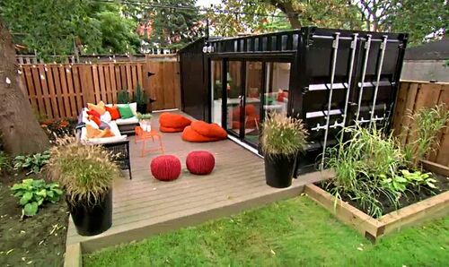 Shipping Container Conversions 20ft pink garden room CS69348, Case  Studies, Conversion Gallery