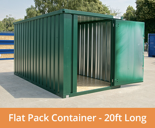 Flat pack container 20ft long