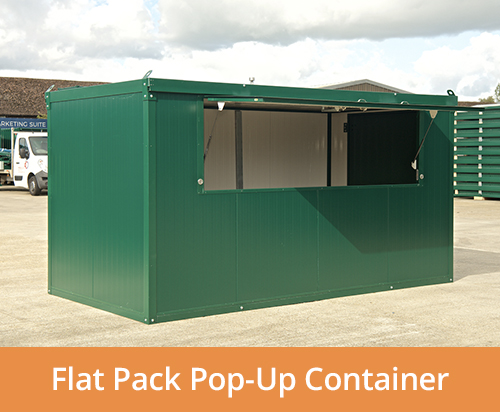 flat pack pop-up container