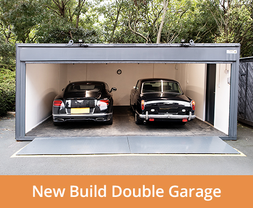 20ft x 20ft new build double garage made from joined containers - case study
