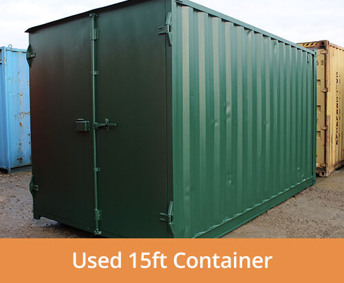 Used 15ft storage container for general storage