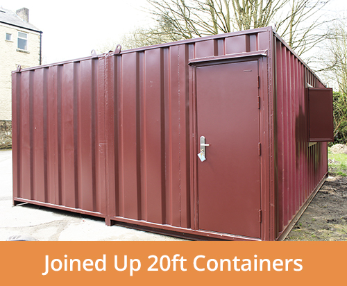 joined up 20ft containers
