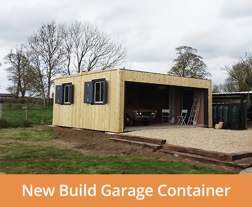New build garage container