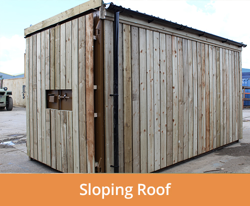 container sloping roof