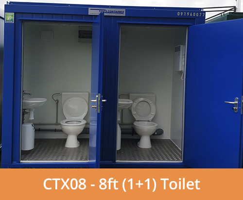 CTX08 - 8ft (1+1) Toilet