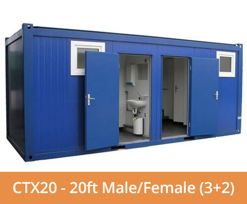 CTX20 - 20ft Male/Female (3+2) Toilet